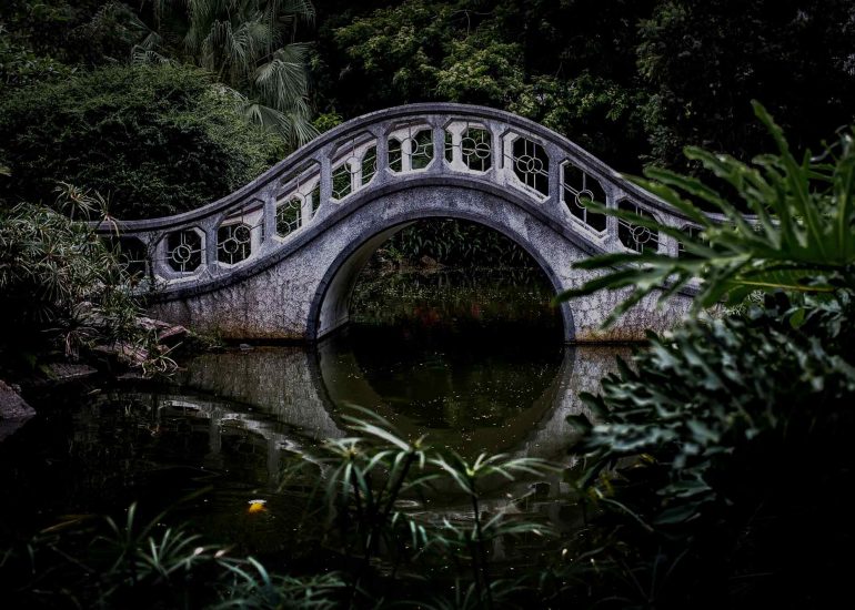 bridge pond